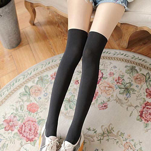 Kawaii Tights Cat Stockings Pantyhose Cartoon Bunny Socks Women Girls Cute Animal Mock Knee Nude High Thigh Tattoo Patterned Hosiery Leggings 1 Pack No Cartoon #TOP4
