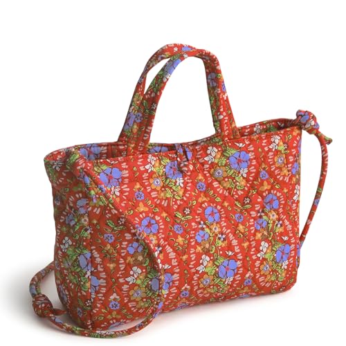 Image of Vera Bradley womens Premium Cotton Mini Hathaway Tote Bag