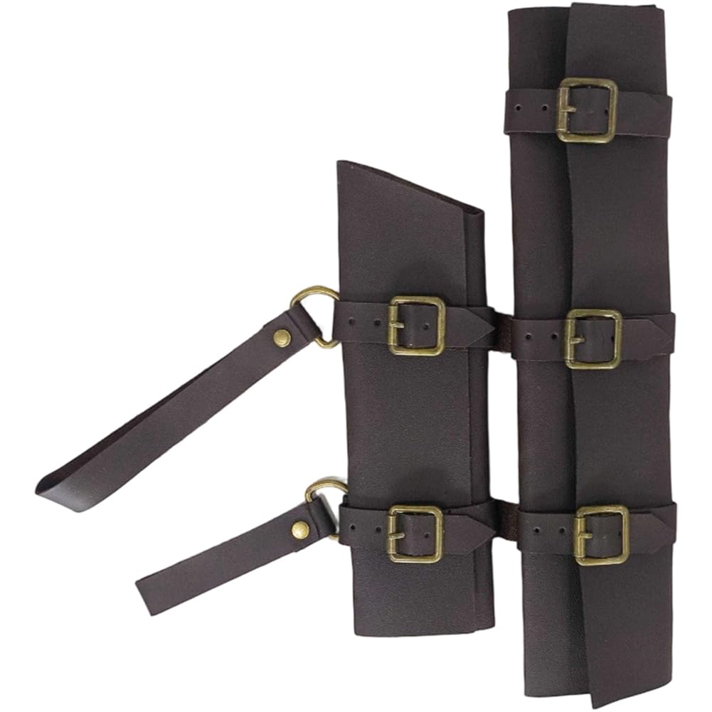 Lipfer Brown Medieval Leather Frog Larp Renaissance Vikings Knight Holster Costume Accessory