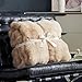 Cozy Bliss Faux Fur Throw Blanket for Couch, Fuzzy Soft Plush Thick Bubble Blanket for Sofa Bedroom Living Room, 50 * 60 Inches Beige