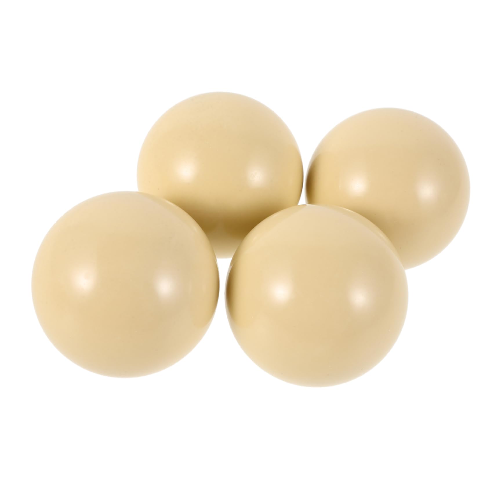 Sosoport 4pcs Regulation White Billiard Balls Durable Pool Training Balls for Beginners Smooth Surface Balanced Performance Billiards Accessories