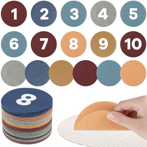 40pcs Colorful Carpet Markers - 4.8 Inch Circle Dots For Classroom Organization