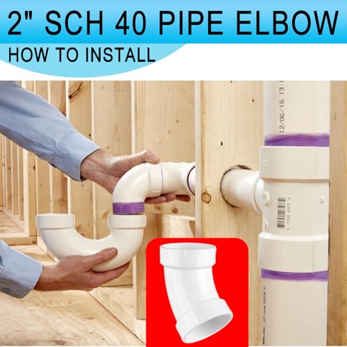 Codo 45 PVC 2 pulgadas 9 Imagen adicional