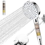 Cobbe Hard Water Filter Shower Head with 20 Stage Filter, High Pressure Shower Heads and Hose, 7 Spray Modes, Powerful Built-in Power Wash for Remove 99% of Chlorine, Reduces Dry Itchy Skin, Chrome