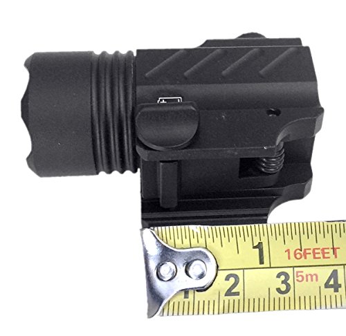 Ade Advanced Optics Pl200-A-1 Ultra Compact 400 Lm Bright White Led Rail-Mounted Tactical Flashlight #TOP4
