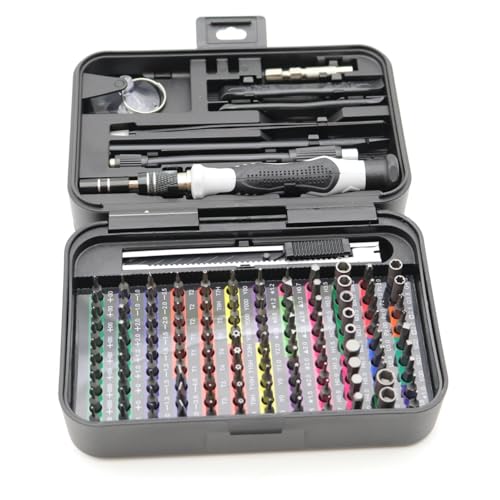 Ensemble tournevis de précision 132 en 1 compact avec 108 embouts