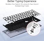 ASUS ROG Falchion RX Clavier de jeu sans fil à faible profil – 65% Compact TKL, ROG RX Commutateurs optiques rouges, connexion Tri-mode, Bluetooth compatible, panneau tactile, RGB, Support Mac – blanc