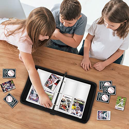 Homotte Baseball Trading Card Binder With Sleeves, 440 Pockets Baseball Card Holder, 4-Slots Baseball Card Organize Album For Sports Tcg Collection #TOP6