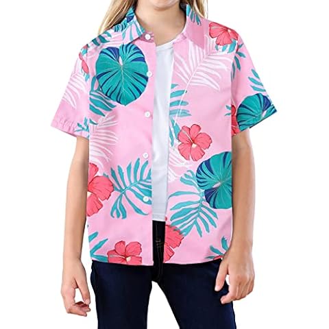 SANGTREE Girls Hawaiian Button Down Shirt Cover