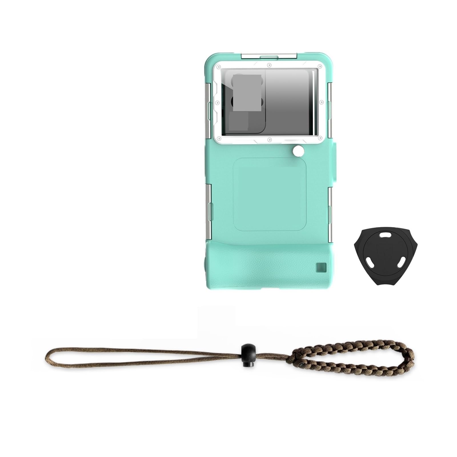 Genérico Funda Universal for teléfono de 6,9 ​​Pulgadas, Multifuncional, Duradera, Resistente al Agua, hasta 15 m/50 pies, IP68, Ideal for fotografía Buceo Profesional(Grass Orchid White)