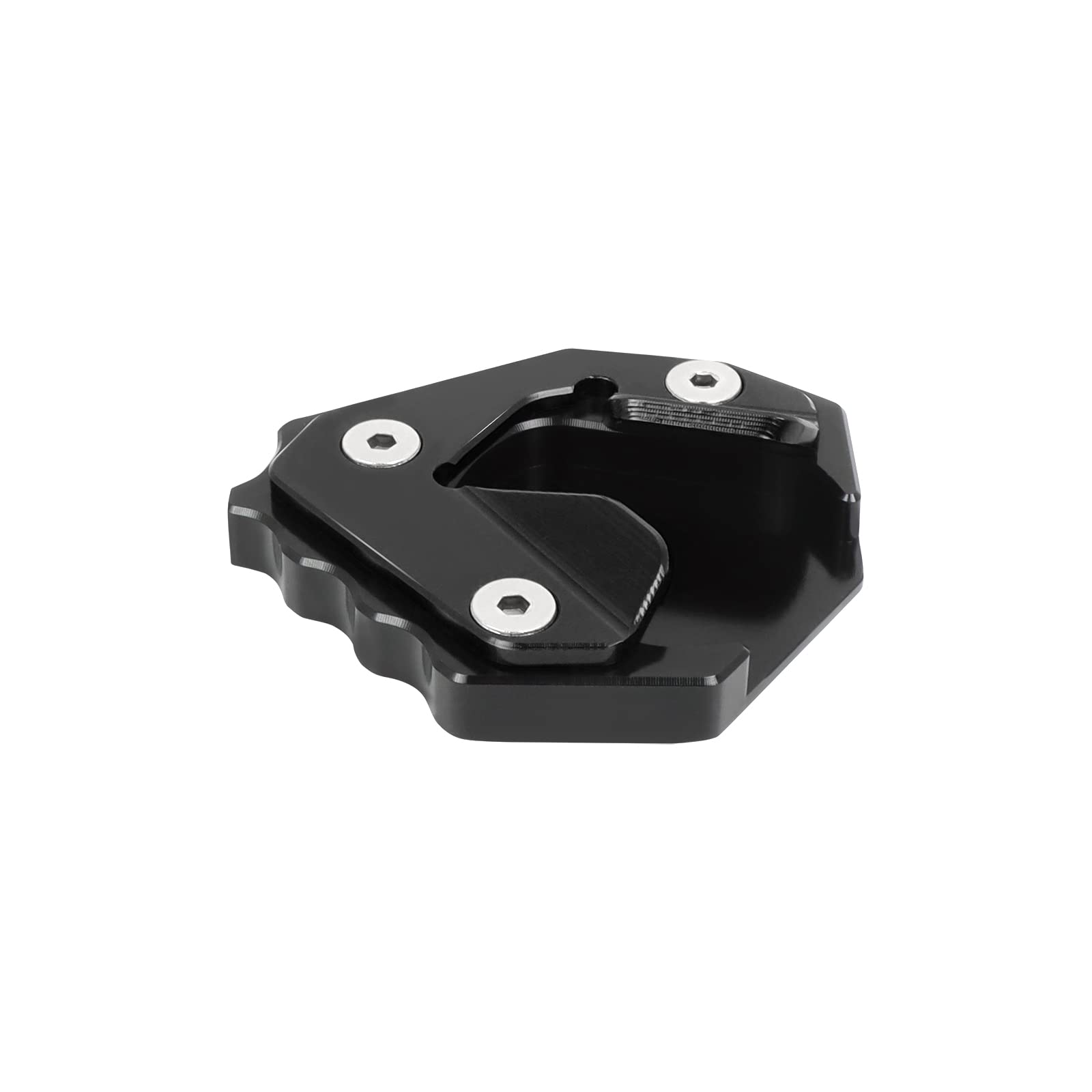 Hunter-Bike Kickstand Extension Pad Motorcycle CNC Aluminum Foot Side Support Stand Plate Replacement for BMW S1000XR S 1000XR S1000 XR 2020 2021 (Black)