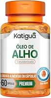 Katiguá, Óleo de Alho, Desodorizado, Sem sabor, 60 Cápsulas Soft Gel • 30 doses, Laranja