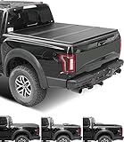 Lyon Cover 5'7' / 67.4' Hard Tri-Fold Truck Bed Cover Tonneau Cover for 2009-2024 Ram 1500 w/o Rambox | LED Lamp | 3 Years Warranty |