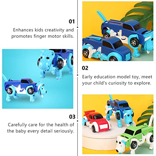 Toyvian 2Pcs Transformando Carros de Brinquedo de Vento Transformando Carros Carros Robôs Transforma