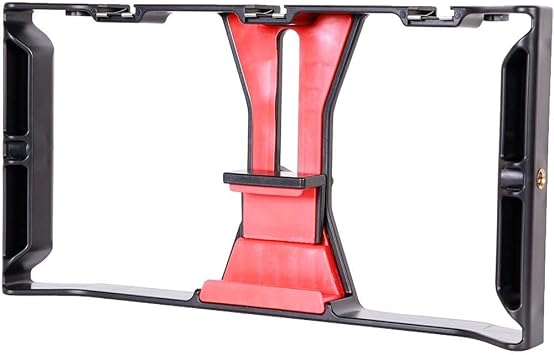 Smartphone Cage, Video Rig, Universal Handheld Stabilizer, Film Production, Hand Grip Bracket, Cell Phone Stabilizer, Smartphone Cage Stabilizer, Video Blogging, Live Broadcast, Selfie, Video