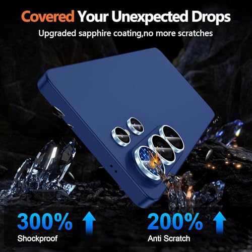 Image of JGD PRODUCTS Premium Camera Lens Protector Compatible For Samsung Galaxy S26 Ultra 5G (Blue) Camera Lens Protector - 9H Tempered Glass, Military-Grade Anti-Scratch, Case-Friendly, Easy Install Frame