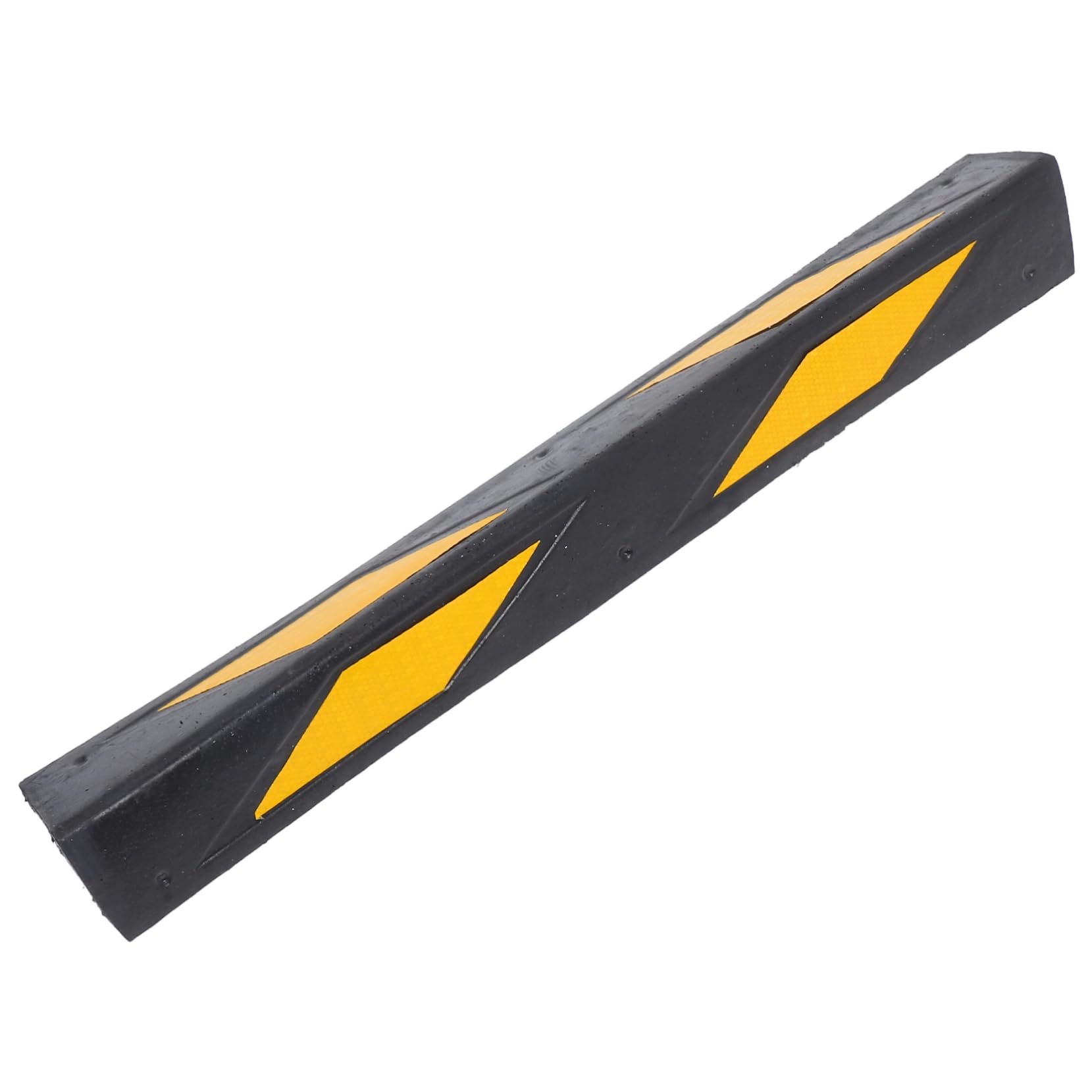 ULTECHNOVO Protector de Esquinas de Garaje Reflectante en L 600x100x10 Mm de Goma Amarilla y Negra 1 Kg para Protección de Paredes y Columnas en Estacionamientos Vehículo