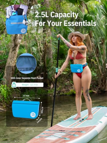 Image of niphean IPX7 Waterproof Fanny Pack, Magnetic One-Hand Closure Dry Bag | Durable Waterproof Bag, for Kayaking, Paddle Boarding, Beach Cruise Essentials, 2.5L /7.5L Phone Pouch Dry Bags for Men Women