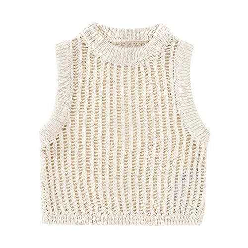 Chaleco de punto femenino UNeedVog corto ideal para looks urbanos