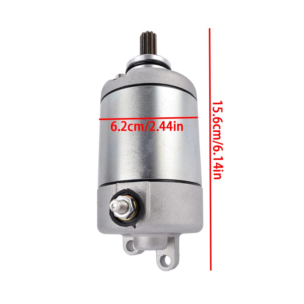 Riloer Repuesto de motor de arranque eléctrico, motor de arranque eléctrico de motocicleta de metal, piezas de motor de arranque automático compatible con Yamaha FZ6 XJ6F XJ6FA XJ6S XJ6SA XJ6N YZF,