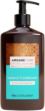 ARGANICARE| Argan Oil Leave-In Conditioner | Dry & Damaged Hair | Daily Leave-In Care | Softness, Shine & Manageability | 400 ml