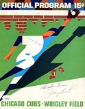 Bench Boudreau Bristol JSA Signed 1968 Chicago Cubs Program vs Reds Autograph