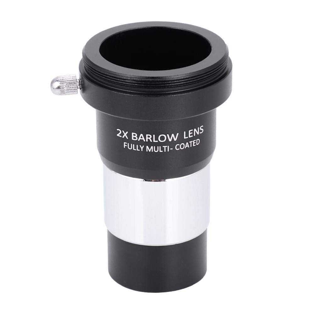 VBESTLIFE Jeu d'oculaires de Téléscope Astronomique, 1,25"Plossl 4/10 / 25mm + 2X Kit de Lentille Barlow avec Adaptateur T pour la Plupart des téléscopes
