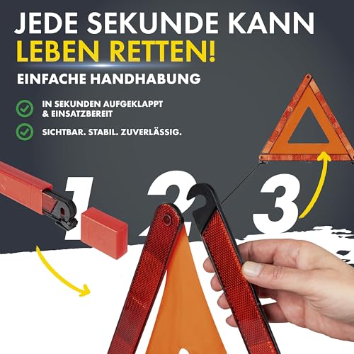 Triangle ECE R27 WALSER avec boîte pour signalisation panne - 4