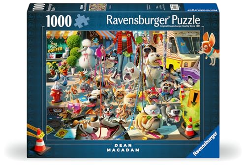 Ravensburger The Dog Walker 1000 Piece Jigsaw Puzzle for Adults - 12000876 - Handcrafted Tooling, Made in Germany, Every Piece Fits Together Perfectly - Image 3