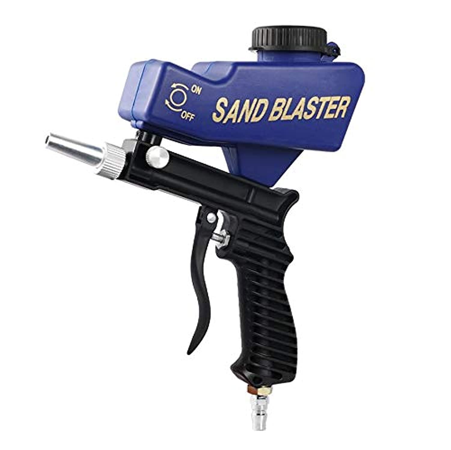 Rubik Sand Blaster Gun Machine with Nozzle Kit for All Blasting Projects, Remove Paint, Stain, Rust, Grime on Surfaces and Pool Cleaning