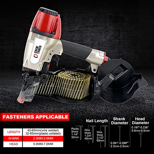 CREWTOWER CN565B Coil Siding Nailer