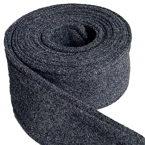 jojomis Women Woolen Overcoat Waist Belt Long Enough Coat Belt Wide Waist Belt for Street Fashion- Dark Gray2