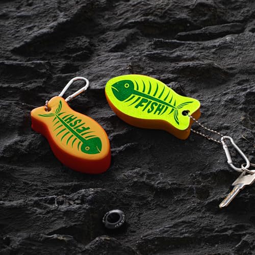 Image of Yaomiao 2 Pcs Floating Boat Key Floating Keychain Float Glow in the Dark Float for Boating, Fishing, Sailing, Other Outdoor Sport