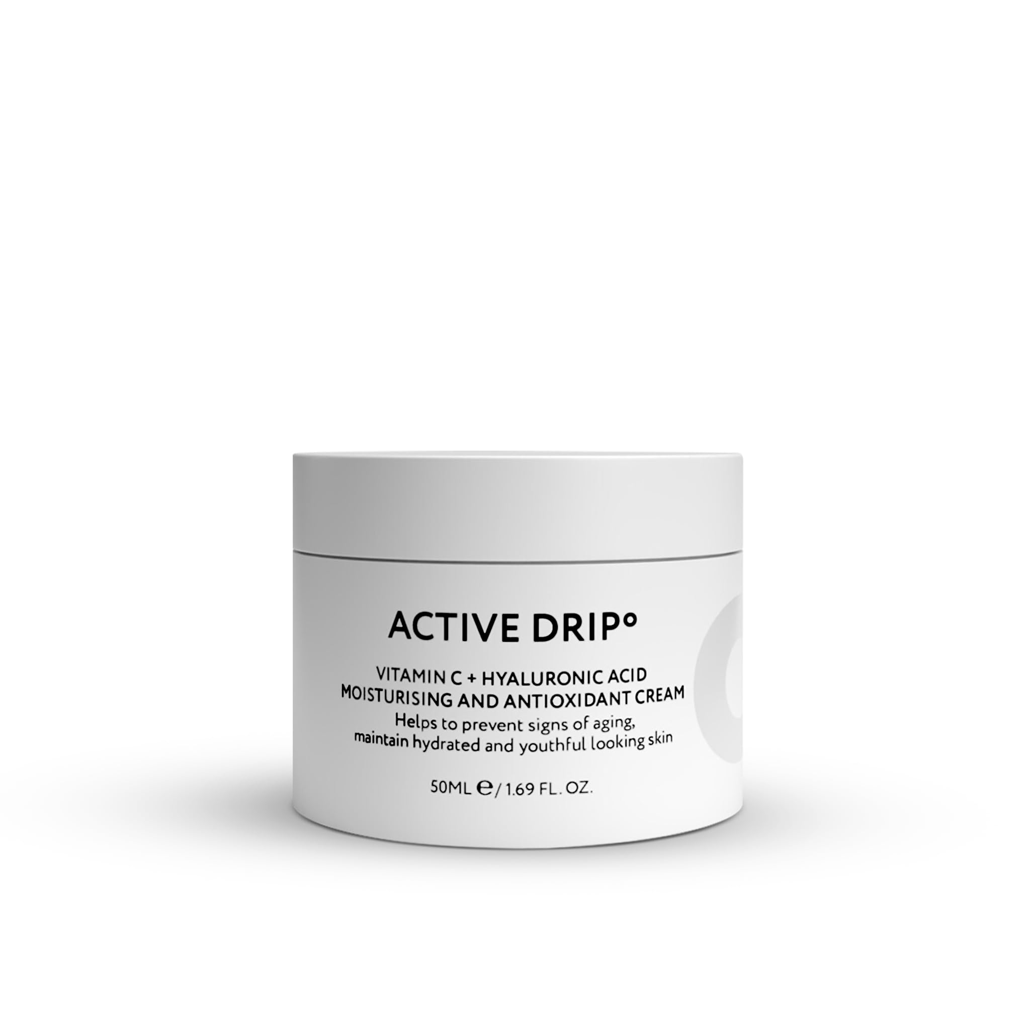 ° Vitamina C + Crema Viso Hyaluron 50 ml – Crema Idratante Vegana anti-invecchiamento contro le rughe, 24 h di umidità, senza profumo