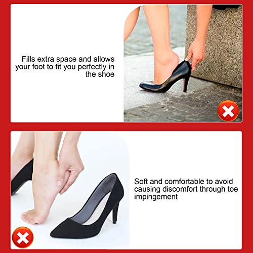 Image of Sibba 8 Pieces Toe Filler Inserts - Unisex Breathable Toe Plug Forefoot Pad Soft Sponge Big Shoe Filler for High Heel Foot Pain Relief for Women and Girls