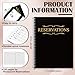 Marspark 2 Pack Reservation Book for Restaurant, 120 Day Table Dinner Reservations 8.5