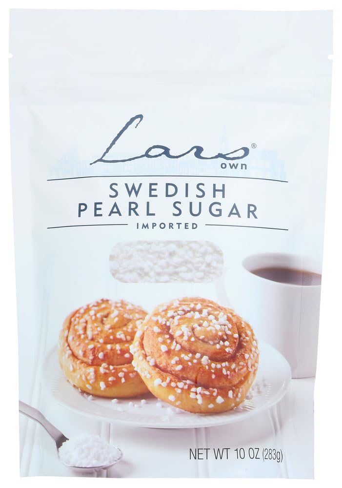 Lars' Own Swedish Pearl Sugar, 10-Ounce Packages (Pack of 6)