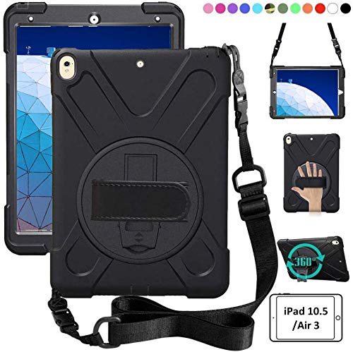 ZenRich iPad Air 3 Case 2019, iPad Pro 10.5 Case 2017, 360 Rotating