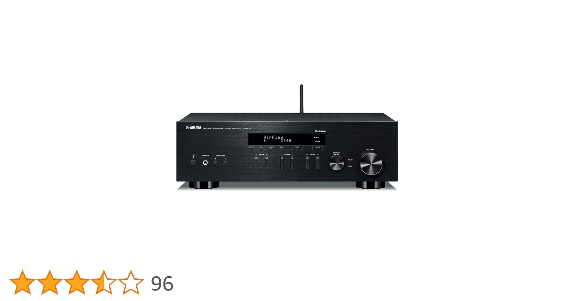 YAMAHAヤマハ AVアンプ ネットワーレシーバーRN303 Yamaha R-N303 Stereo Receiver 100 watts x 2 @ 8 ohms Built-in Wi