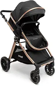Carrinho de Bebê Infanti, Romanzo, Preto Bronze