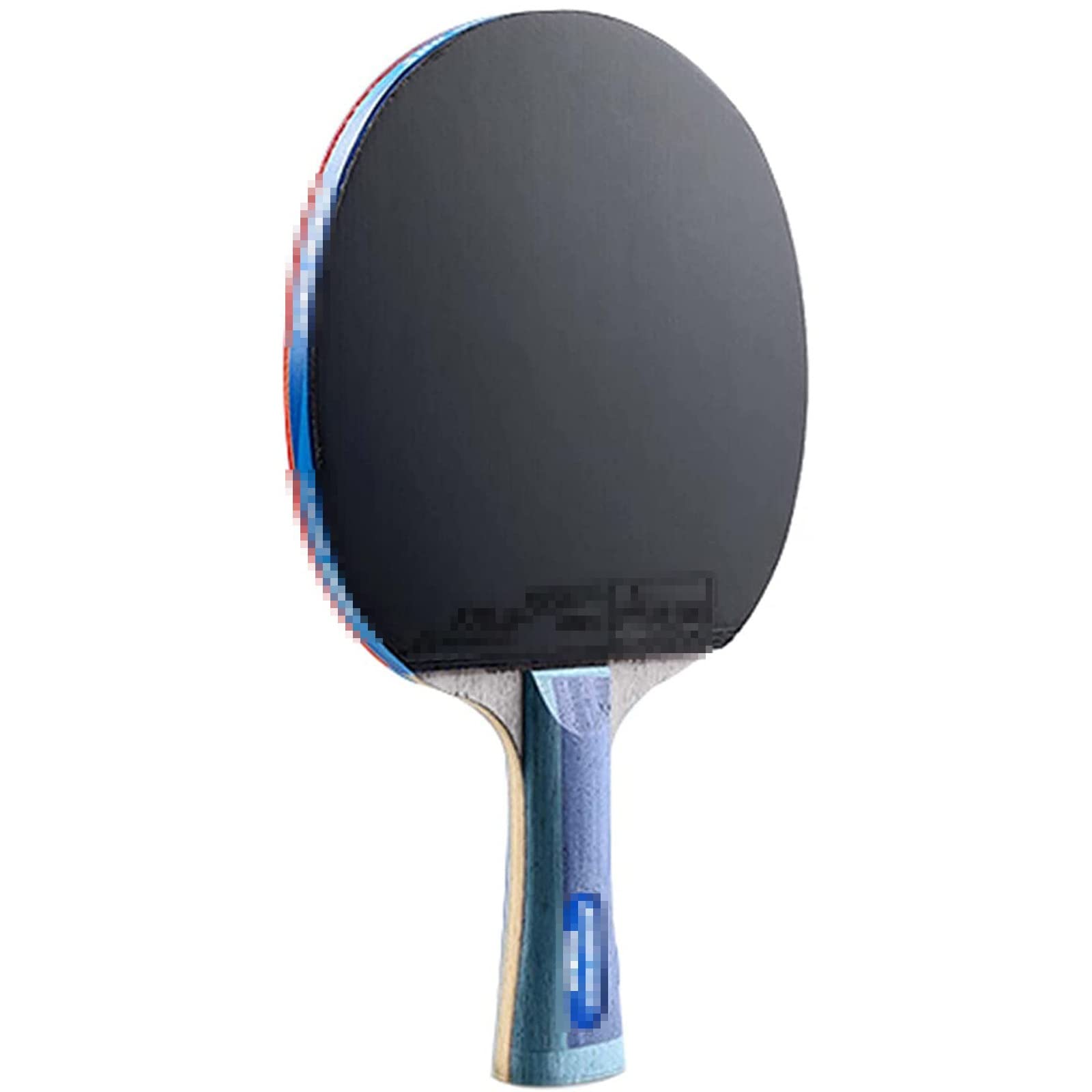 Juego de Tenis de Mesa, Pala de Ping Pong de Fibra de Carbono, Raqueta de Tenis de Mesa Profesional, Esponja Azul de Alta Elasticidad, Pala de Ping Pong Avanzada, Agarre Abierto de 8 estrell