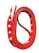 SNORS LACETS de COULEUR PLATS IMPRIMÉS ÉTOILE ROUGE 140 cm 55" 10mm - lacets de chaussures plats, résistants à la déchirure, lavables, Rubans avec motif - Made in Germany