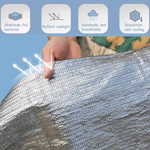 Bâche en maille filet ombrage extérieur réfléchissant thermique - 6
