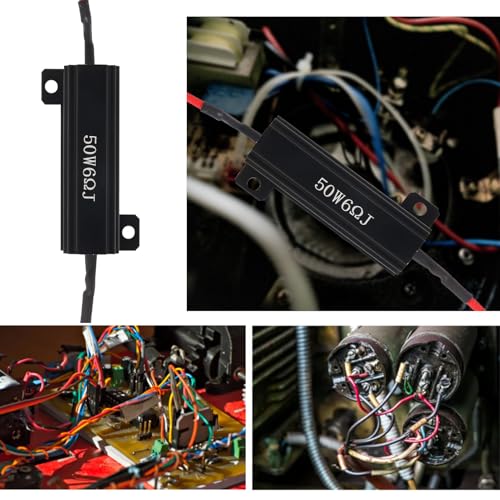 Resistencias LED 50W 6Ohm para señal de giro, 4 piezas miniatura 7