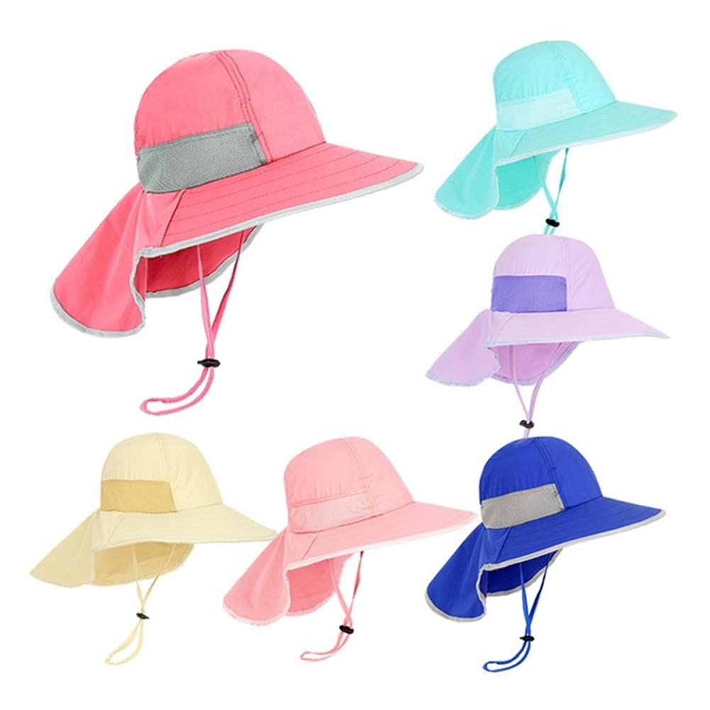 MRKU Sombrero de Sol de Verano de ala Ancha para niños, Gorra Tipo Cubo para la Playa, niñas, Viajes, Exteriores, Moda, Lindo Dinosaurio, niño, Casual