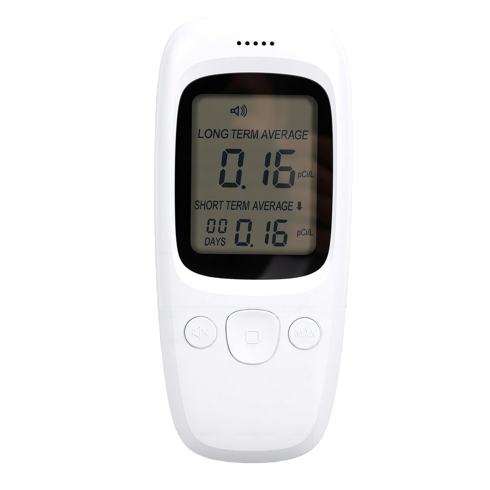 Rilevatore Portatile di Radon, Monitor Digitale 0-270 PCi/L con Sensore a Ioni per Casa Seminterrato Ufficio