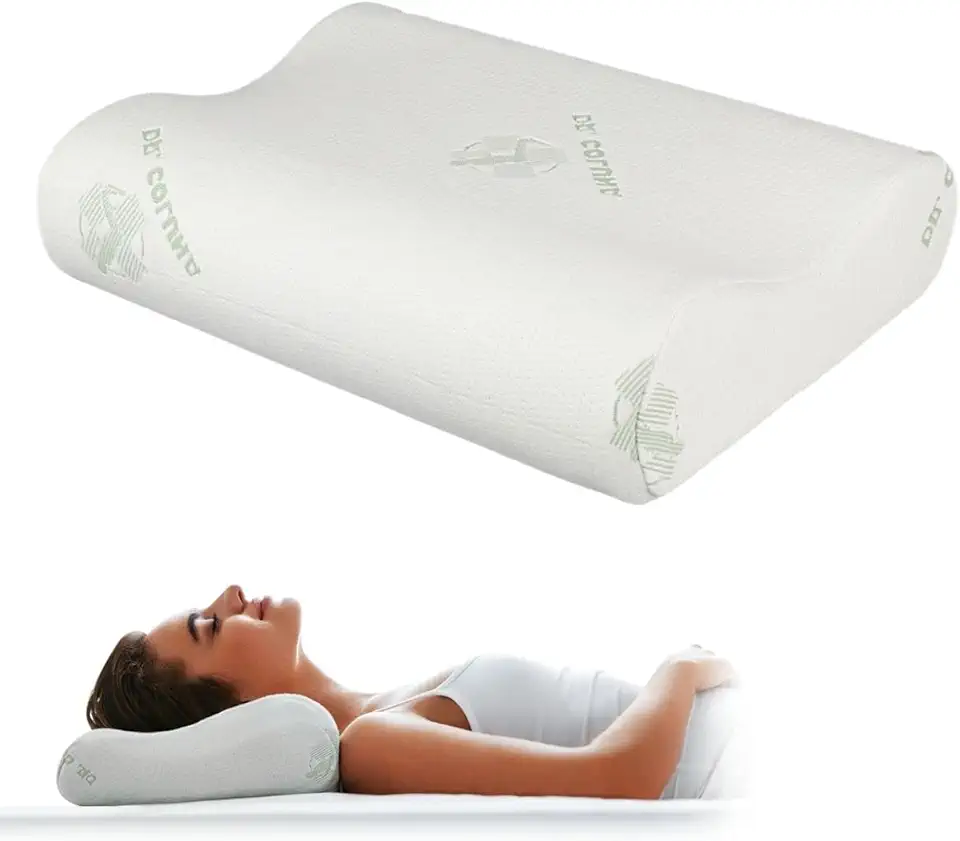 Travesseiro Nasa Cervical Ortopédico Viscoelástico Com Fibra de Bambu Sleep 51cm x 34cm- Dr Coluna