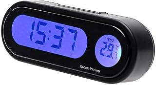 Auto Uhr, Tragbare Mini LCD Digitaluhr Tisch Mehrzweck Auto Armaturenbrett Schreibtisch Elektronische Uhr mit Kalenderanzeige, Autouhr für Auto, Armaturenbrett, Zuhause, Schreibtisch, Büro
