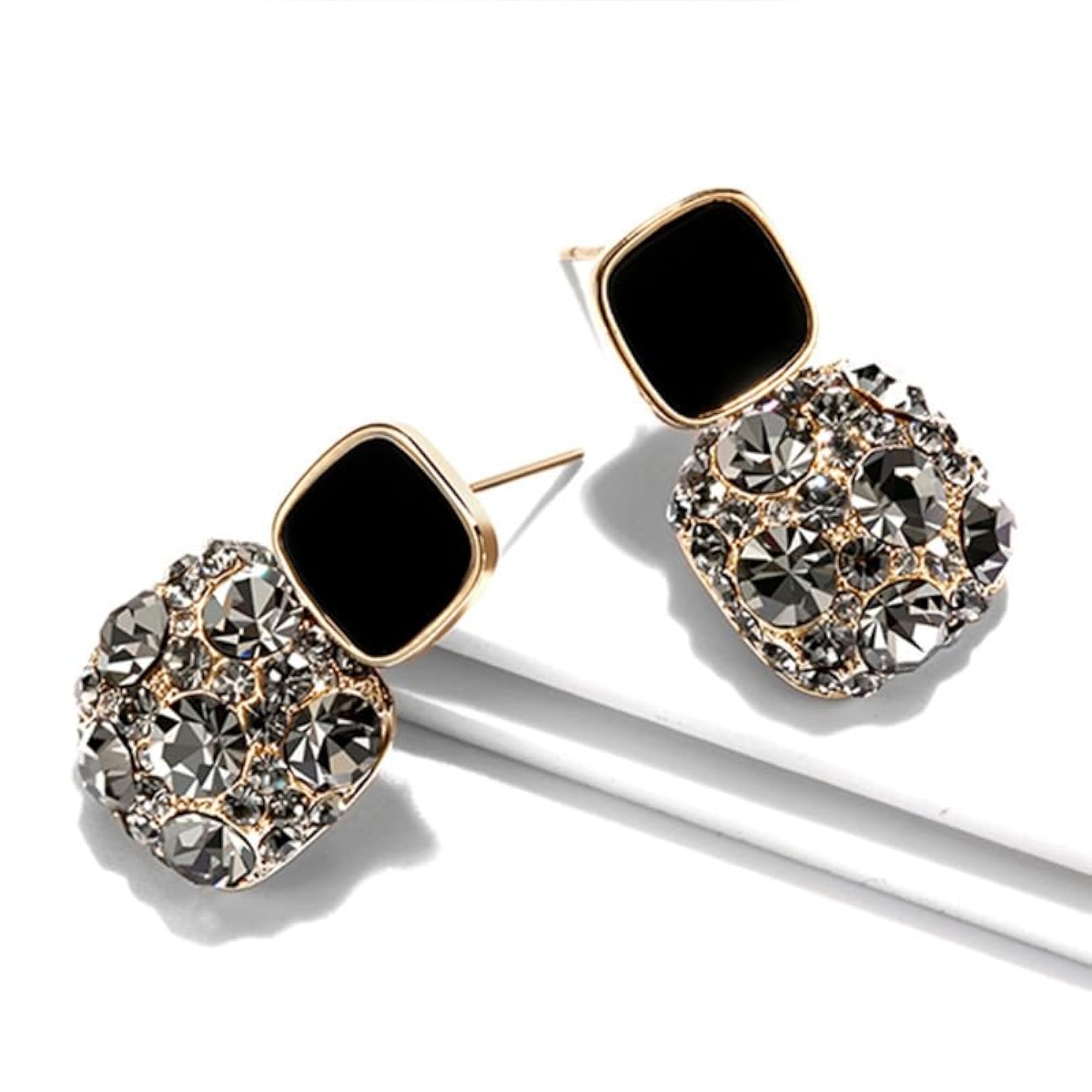 Women's Stylish Bali Butterfly Stud Earrings with American Diamond