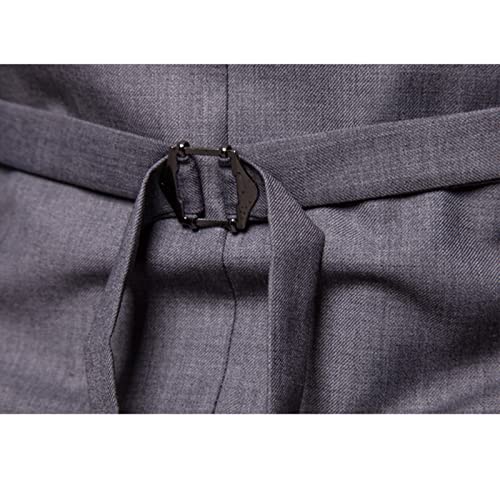 Men's Wedding Business Dress Suit Vest Solid Double Breasted Waistcoats for Party Dress Vest,XS-3xl (Color : Blue, Size : Medium)4